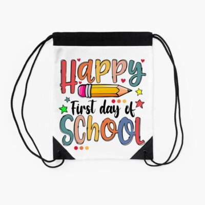 First Day Of School Vibes The First Day Of Back To School Vibes And Students Illustration Drawstring Bag DSB1036 2 First Day Of School Vibes The First Day Of Back To School Vibes And Students Illustration Drawstring Bag DSB1036 2