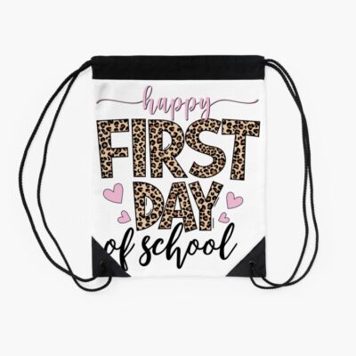 First Day Of School Vibes The First Day Of Back To School Vibes And Students Illustration Drawstring Bag DSB1051 2