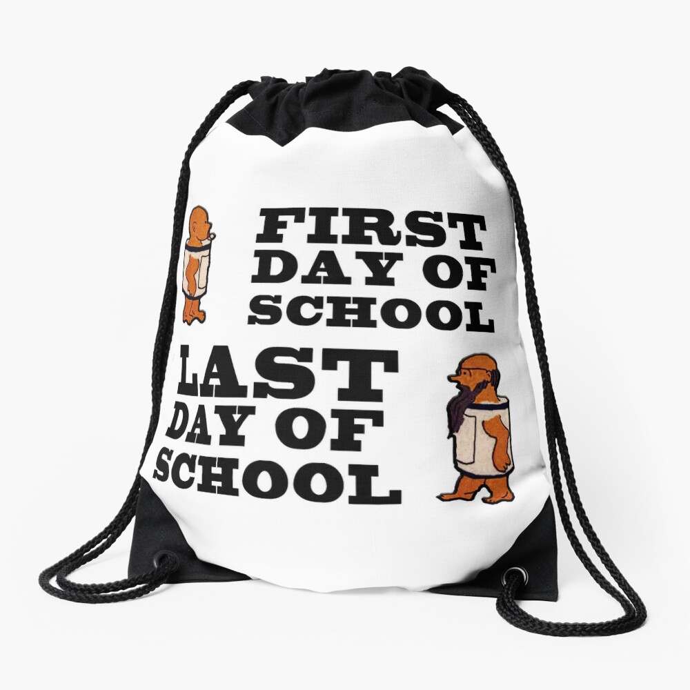 First Day Of School Vs Last Day Of School Drawstring Bag DSB769