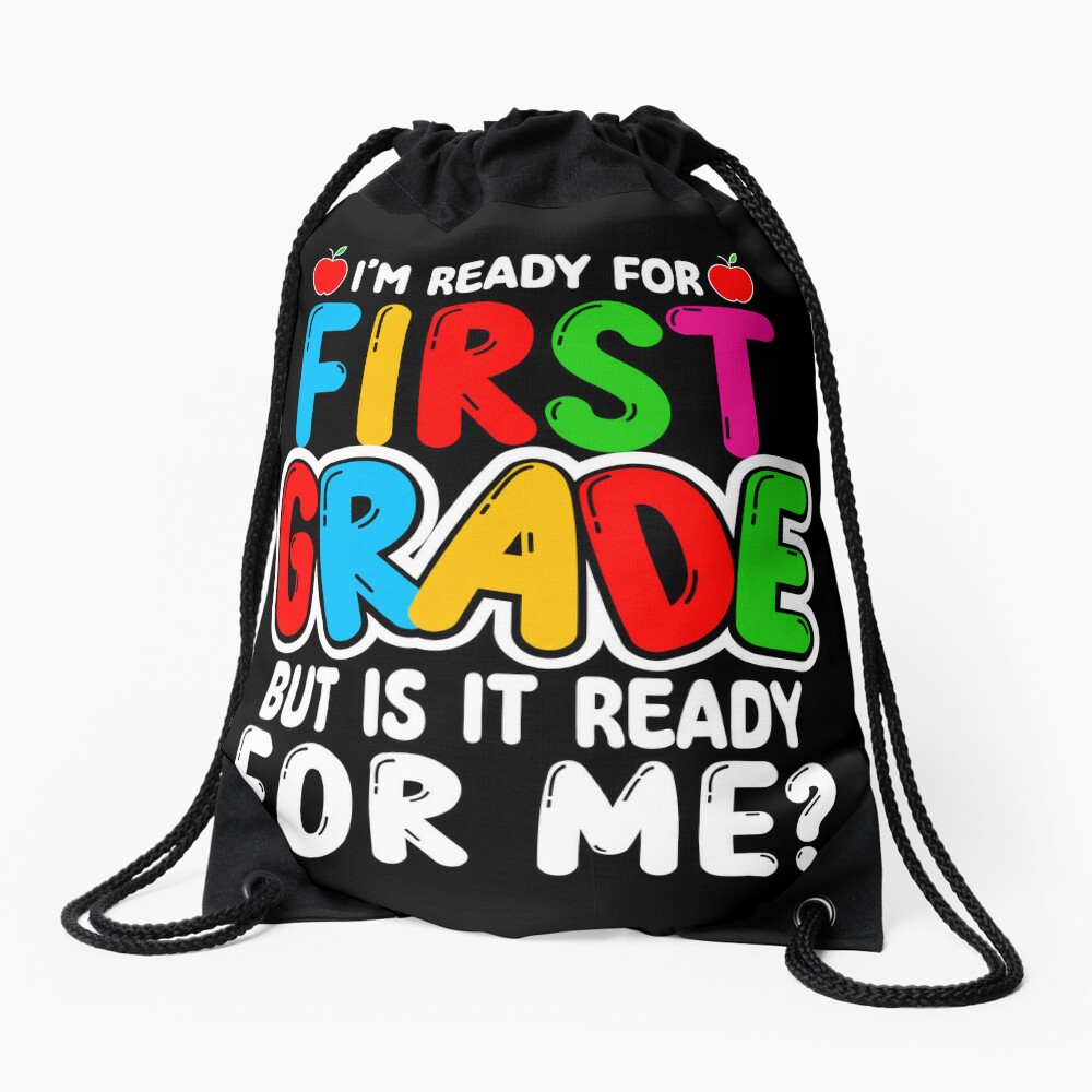First Grade Back To School Gift Students Boys Girls Drawstring Bag DSB1031