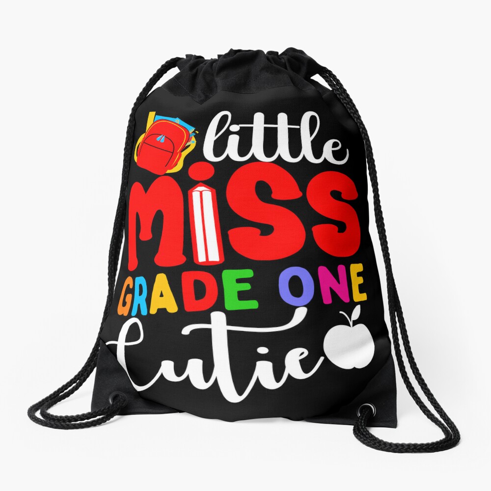First Grade Cutie Back To School Gift Students Girls Drawstring Bag DSB1094