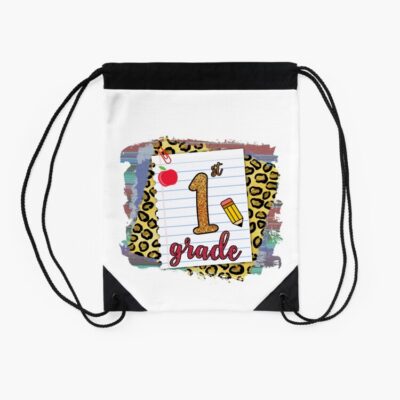 First Grade Happy First Day Of School Back To School Drawstring Bag DSB155 2 First Grade Happy First Day Of School Back To School Drawstring Bag DSB155 2