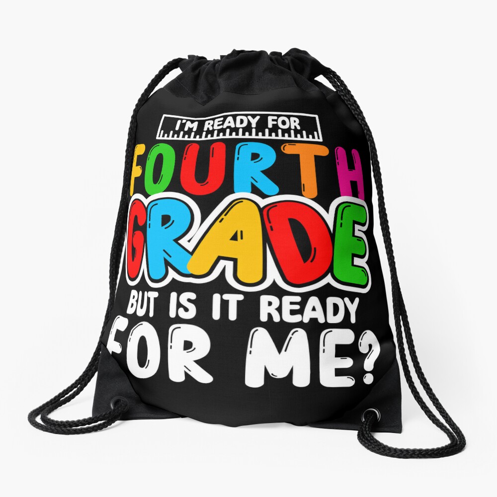 Fourth Grade Back To School Gift Students Boys Girls Drawstring Bag DSB1073