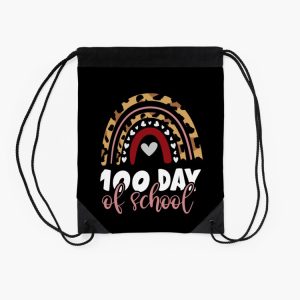 Funny 100 Day Of School Lovely Gromes Romantical For ValentineS Day In February Drawstring Bag DSB983 2
