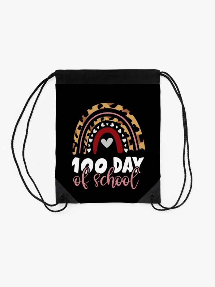 Funny 100 Day Of School Lovely Gromes Romantical For ValentineS Day In February Drawstring Bag DSB983 2