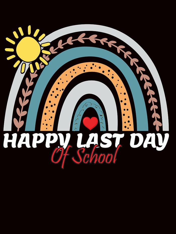 Funny And Cute Happy Last Day Of School For Teachers And Students Drawstring Bag DSB919 1