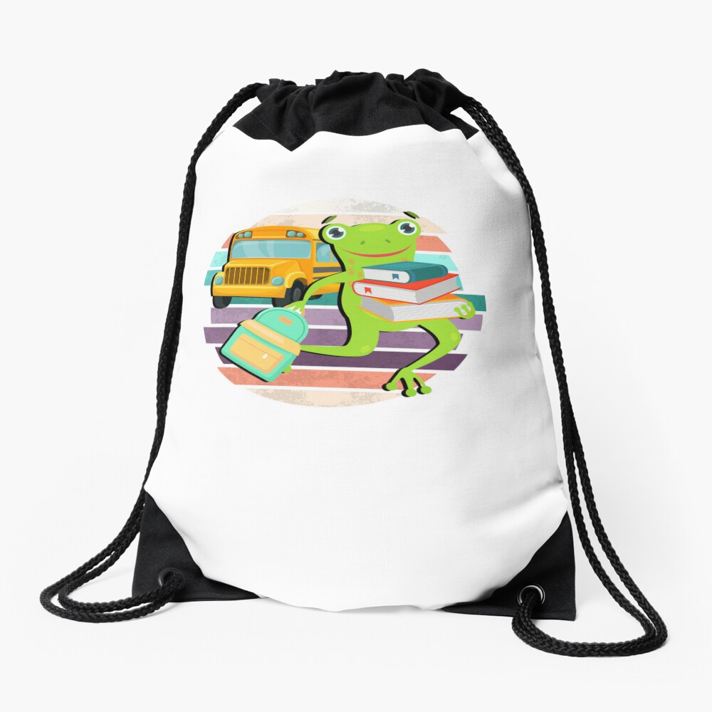 Homepage 19 Funny Animals Back To School Day Animals Animals Study Day Of School Drawstring Bag DSB1003