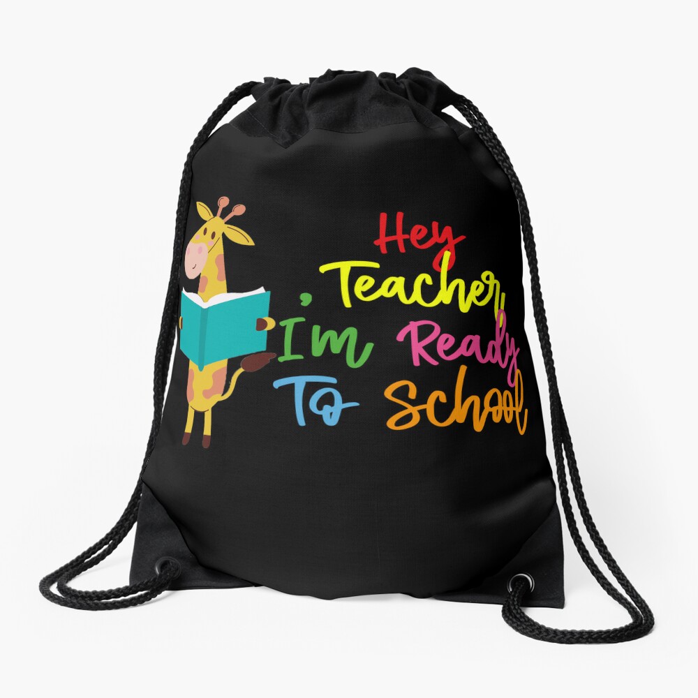 Funny-Back-To-School-Day-Animals-Animals-Study-Day-Of-School-Drawstring-Bag-DSB916 Funny Back To School Day Animals Animals Study Day Of School Drawstring Bag DSB916