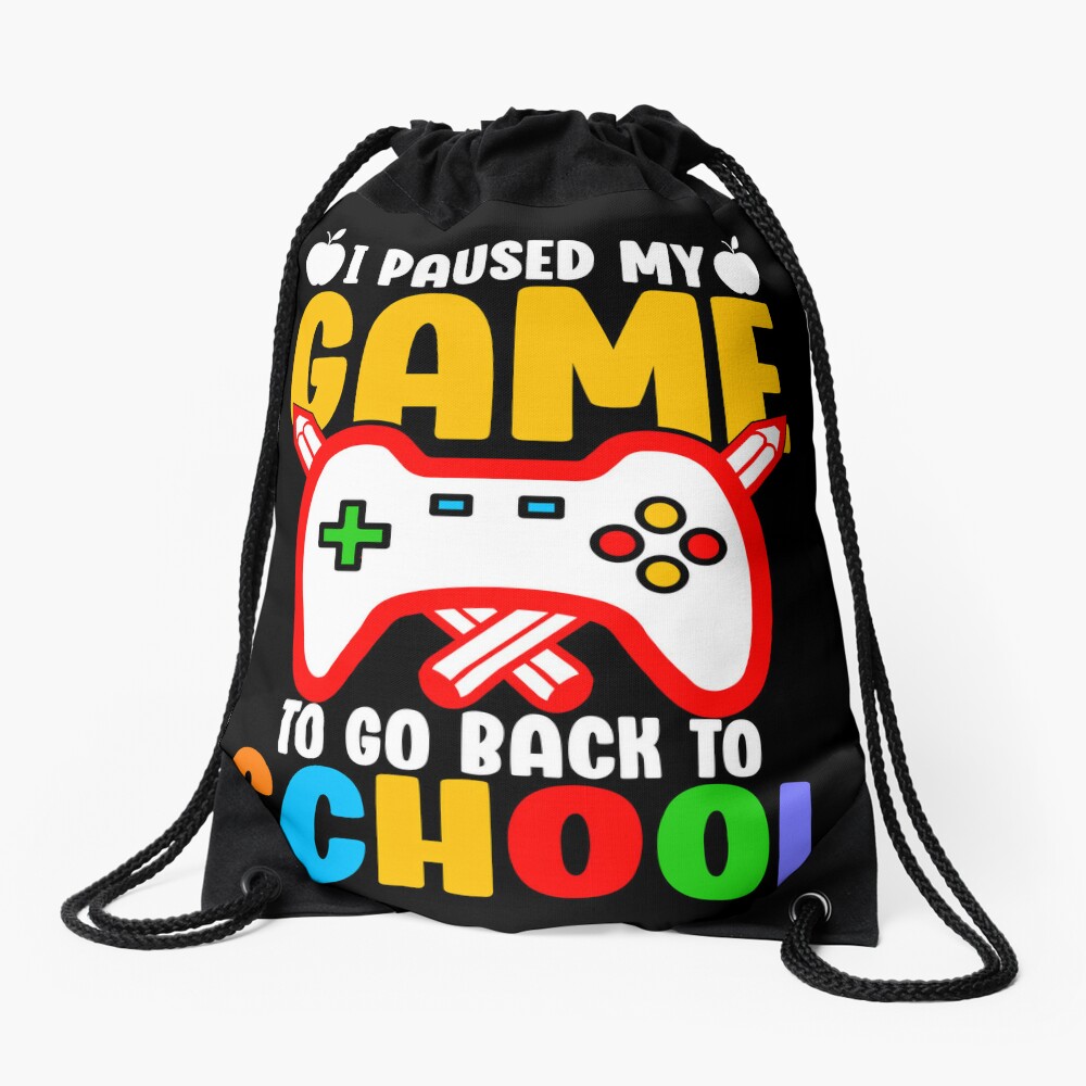 Funny Back To School Gift Gamer Students Boys Girls Drawstring Bag DSB1069
