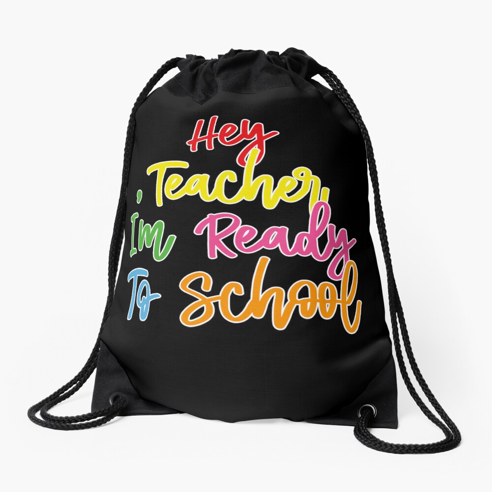 11 Funny Day Of School First Day Of School Back To School Day Drawstring Bag DSB694