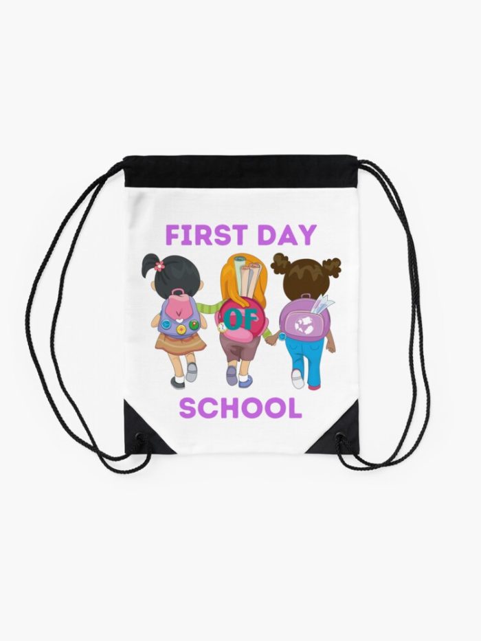 Funny First Day Of School Drawstring Bag DSB165 2