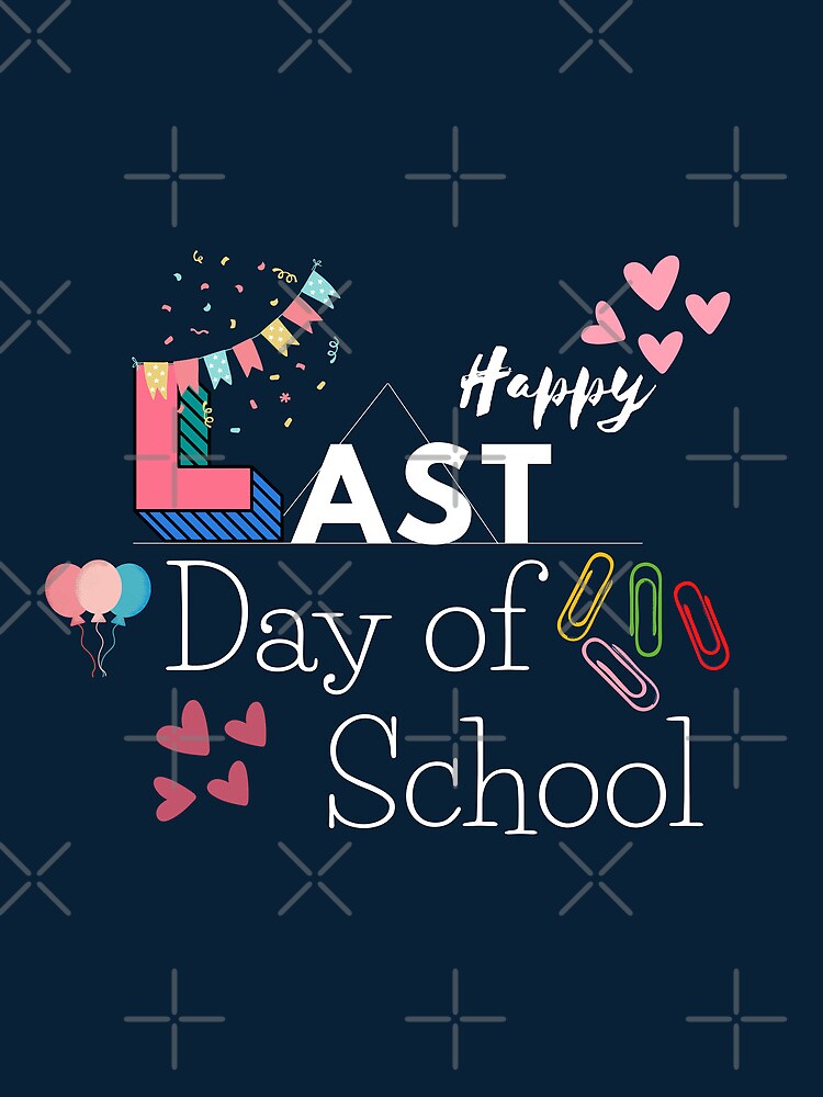 Funny Happy Last Day Of School For Youth Kids Teacher Student Graduation Drawstring Bag DSB660 1