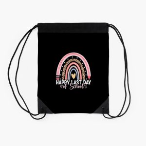 Funny Happy Last Day Of School Hello Summer Teacher Drawstring Bag DSB344 2