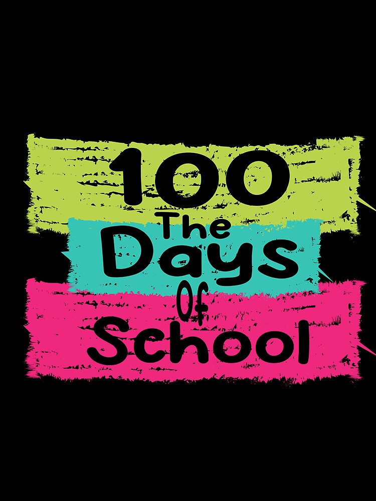 Funny School Quote 100 The Day Of School Cool School Design Drawstring Bag DSB592 1