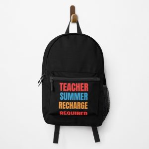 Funny Teacher Summer Recharge Required Vintage Funny Teacher Day Gifts Summer Lovers Backpack PBP1114