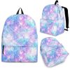 Galaxy Mermaid Scales Pattern Print Back To School Backpack BP229