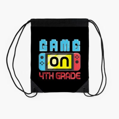 Game On 4Th Grade Gaming Gamer Back To School Student Kids Drawstring Bag DSB477 2 Game On 4Th Grade Gaming Gamer Back To School Student Kids Drawstring Bag DSB477 2