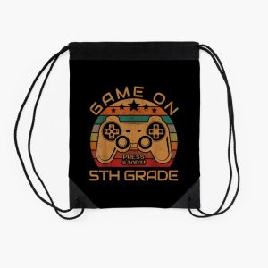 Game On 5Th Grade First Day Gamer Gift Back To School Drawstring Bag DSB312 2