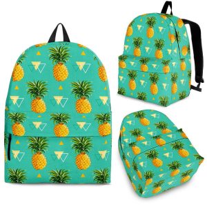 Geometric Pineapple Pattern Print Back To School Backpack BP228