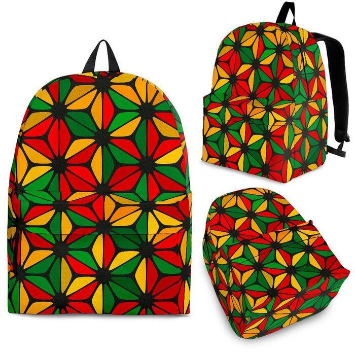 Geometric Reggae Pattern Print Back To School Backpack BP227
