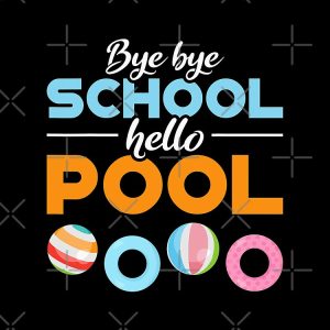 Good Bye School Hello Pool Last Day Of School Drawstring Bag DSB1052 1