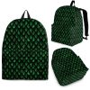 Green Dragon Scales Pattern Print Back To School Backpack BP214