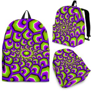Green Hive Moving Optical Illusion Back To School Backpack BP209