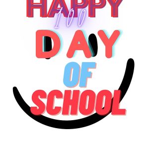 Happy 100 Day Of School Drawstring Bag DSB387 1