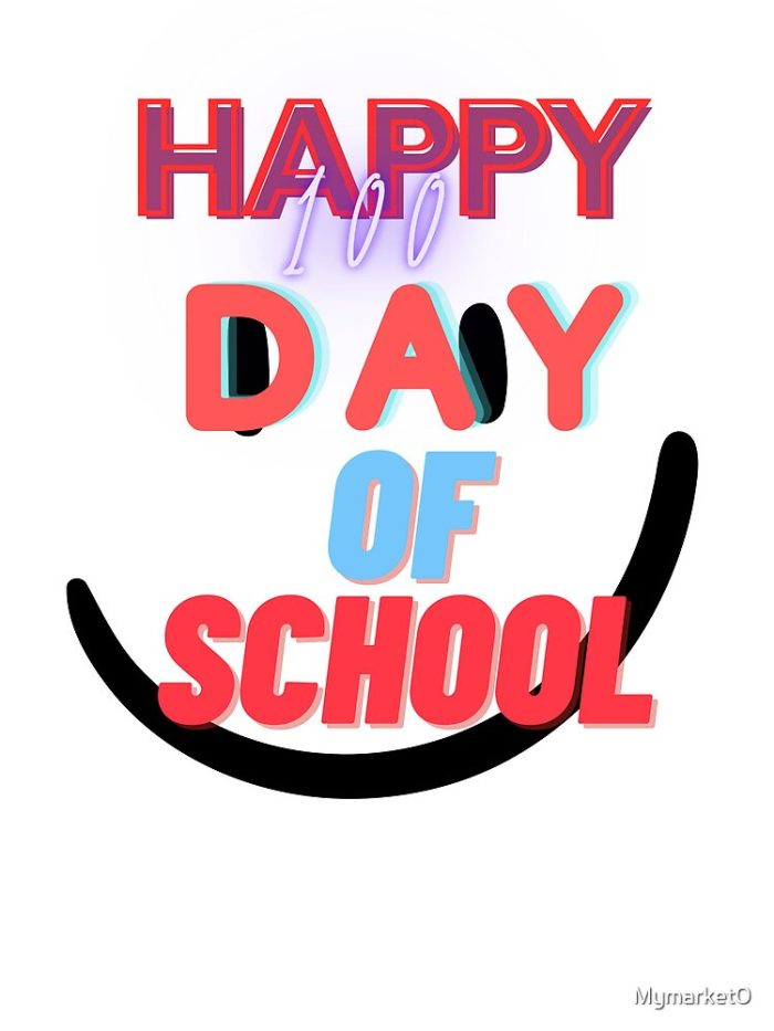 Happy 100 Day Of School Drawstring Bag DSB387 1