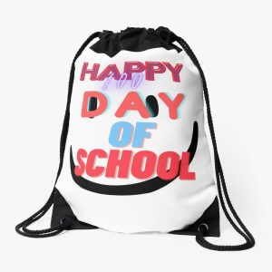 Happy 100 Day Of School: Drawstring Bag DSB387