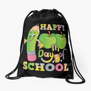 Happy 100 Days Of School Drawstring Bag DSB1474