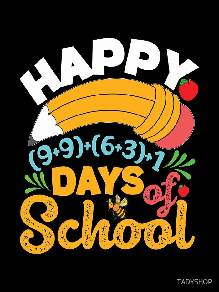 Happy 100 Days Of School Drawstring Bag DSB1477 1