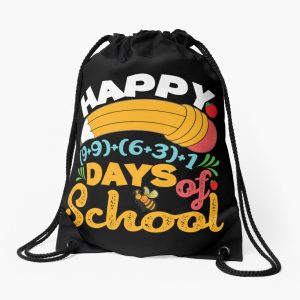 Happy 100 Days Of School Drawstring Bag DSB1477