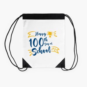 Happy 100 Days Of School Drawstring Bag DSB194 2