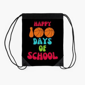 Happy 100 Th Day Of School Drawstring Bag DSB1490 2