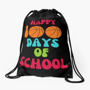Happy 100 Th Day Of School Drawstring Bag DSB1490
