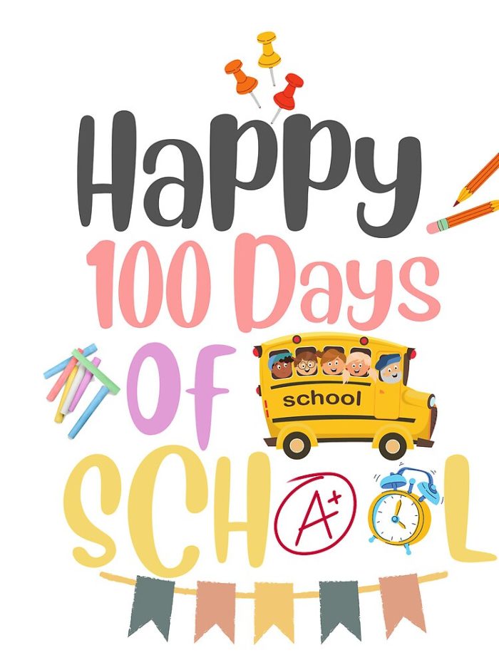 Happy 100Th Day Of School 100 Days Of School Teacher Student Drawstring Bag DSB1230 1