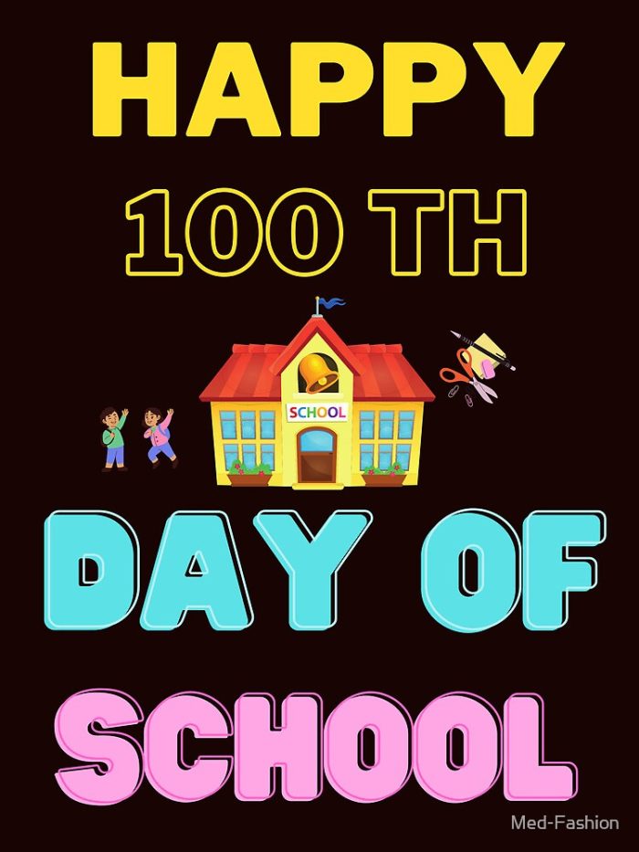 Happy 100Th Day Of School 100 Days Of School Teacher Student Drawstring Bag DSB1394 1