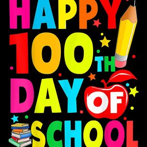 Happy 100Th Day Of School 100 Days Teacher Kids Boys Drawstring Bag DSB1456 1