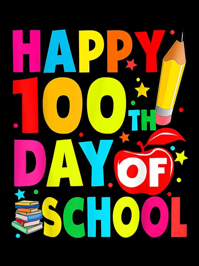 Happy 100Th Day Of School 100 Days Teacher Kids Boys Drawstring Bag DSB1456 1