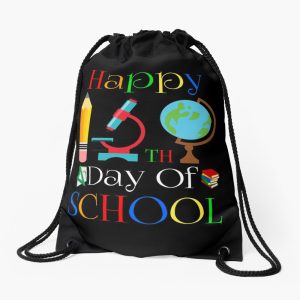 Happy 100Th Day Of School 2023 Drawstring Bag DSB103