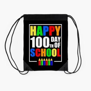 Happy 100Th Day Of School 2023 Drawstring Bag DSB119 2