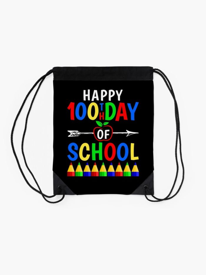 Happy 100Th Day Of School 2023 Drawstring Bag DSB137 2