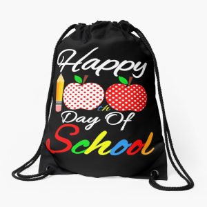 Happy 100Th Day Of School 2023 Drawstring Bag DSB189