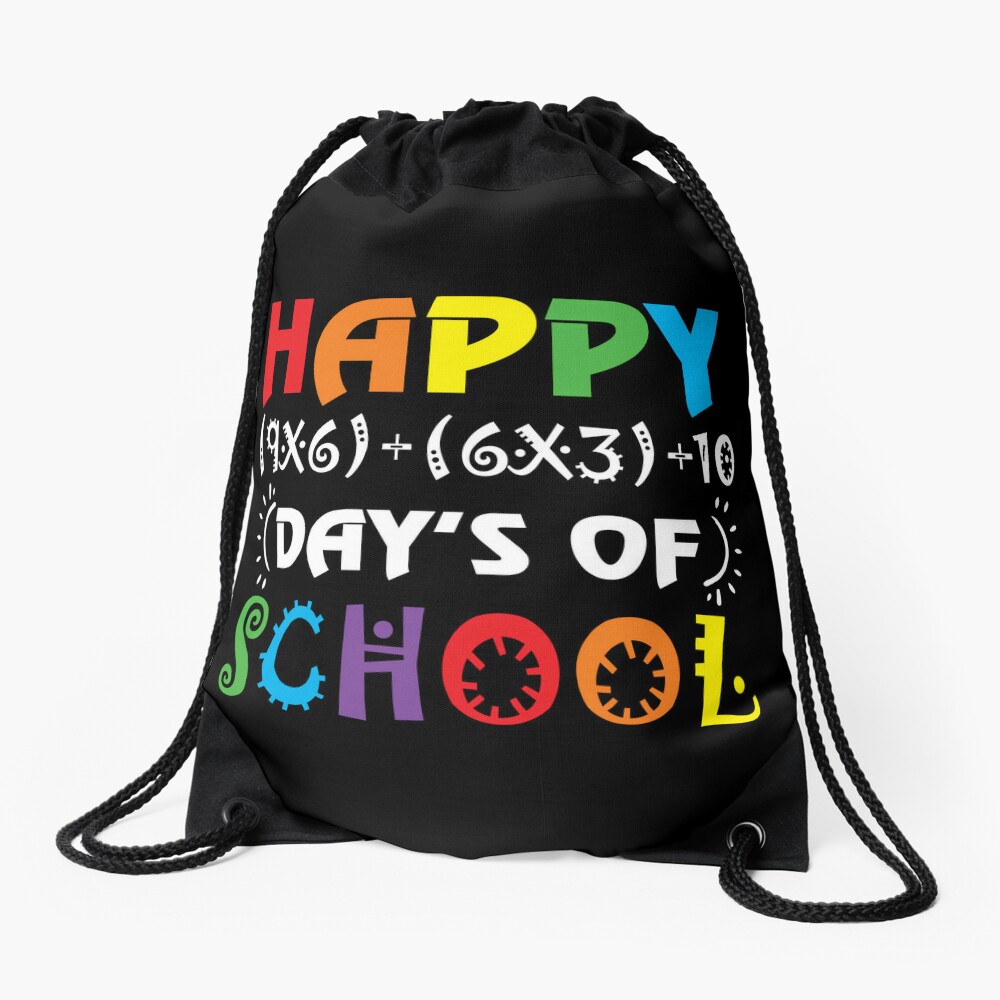Happy 100Th Day Of School Drawstring Bag DSB1024