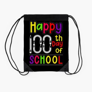 Happy 100Th Day Of School Drawstring Bag DSB174 2