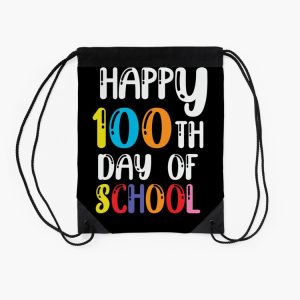 Happy 100Th Day Of School Drawstring Bag DSB239 2