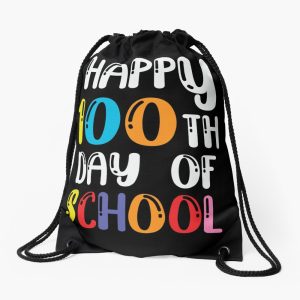 Happy 100Th Day Of School Drawstring Bag DSB239