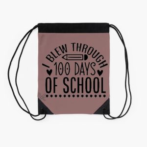 Happy 100Th Day Of School Drawstring Bag DSB320 2