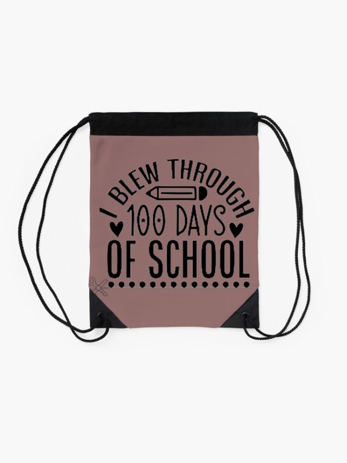 Happy 100Th Day Of School Drawstring Bag DSB320 2